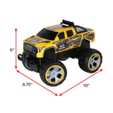 Yellow Tundra RC Car, 100-ft Range