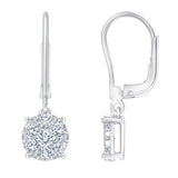 Round Brilliant Diamond Drop Earrings (1.00 ctw)