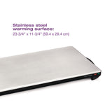 Stainless Steel Cordless Hotray Warming Tray, 1000 W, 23-3/4-in