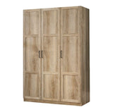 3 Door Wardrobe, Shaker Oak