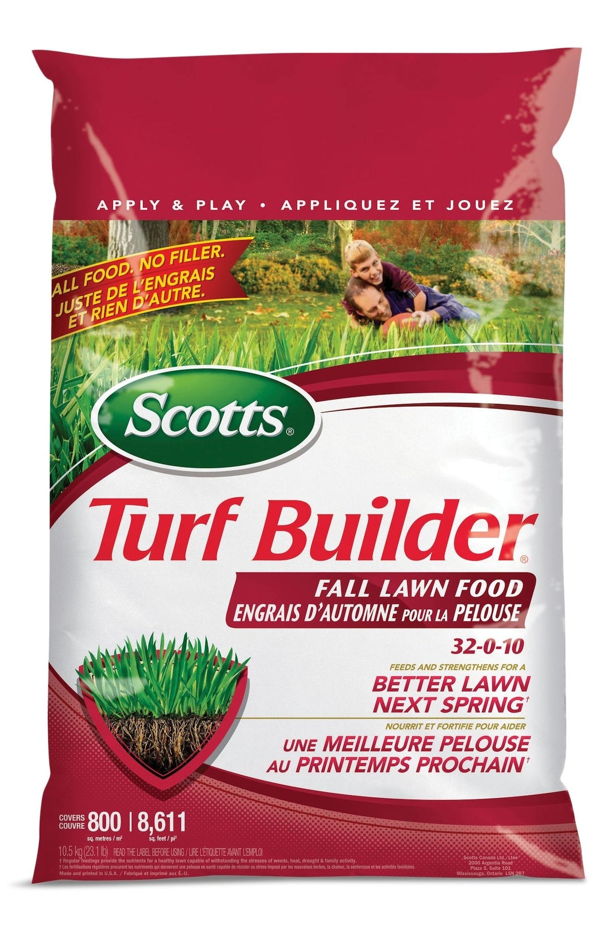 Turf Builder Fall Lawn Fertilizer, 10.5-kg
