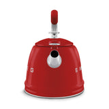 Traditional Stove Top Whistling Kettle, Red, 2.3-L