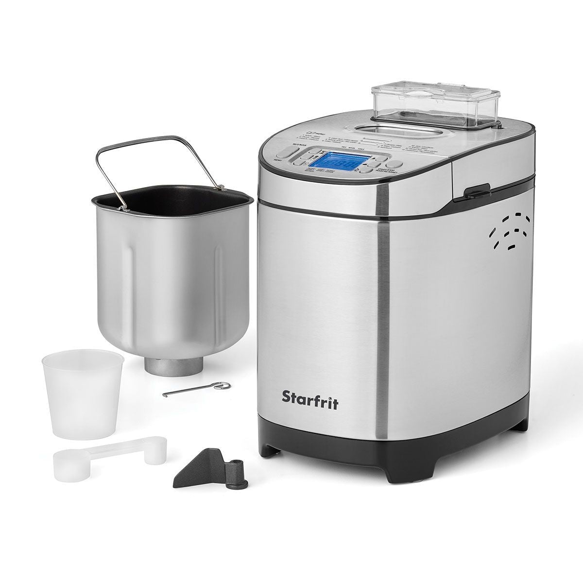 Digital Display Breadmaker, Stainless Steel, 2-lb