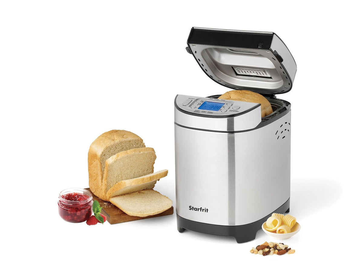 Digital Display Breadmaker, Stainless Steel, 2-lb
