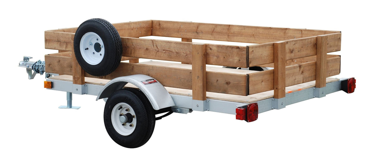 Galvanized Kit Trailer, 4-ft x 8-ft