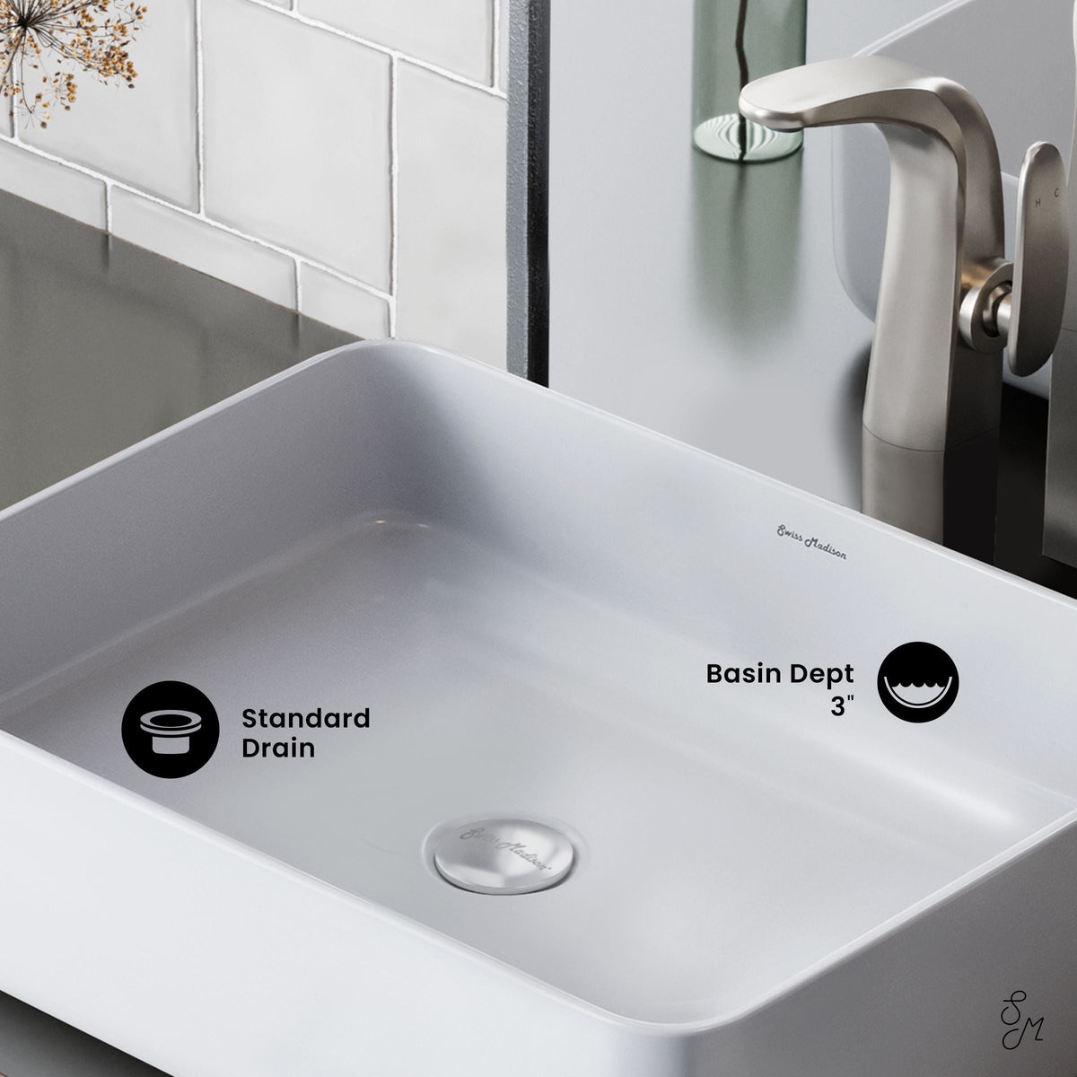Concorde Rectangle Ceramic Vessel Sink