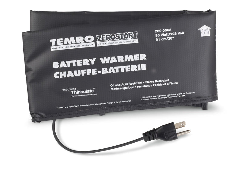 Zerostart 2800063 Battery Warmer/Blanket, 80W, 36-in X990