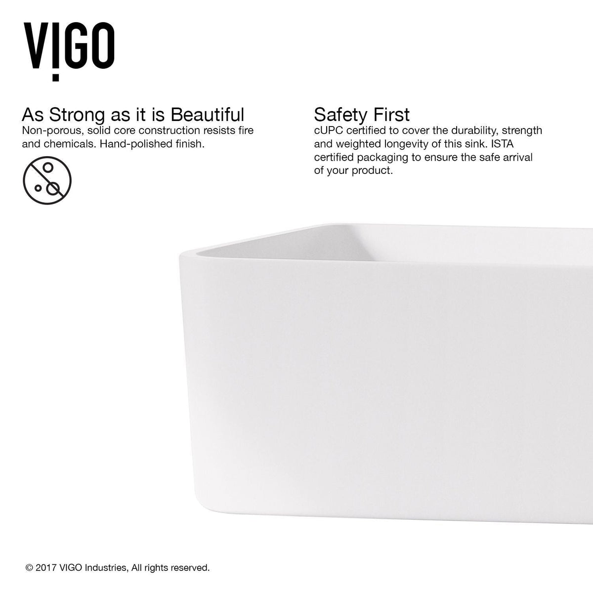 Jasmine 18x15-in Deep White Bathroom Sink/Basin with Rectangular Vessel