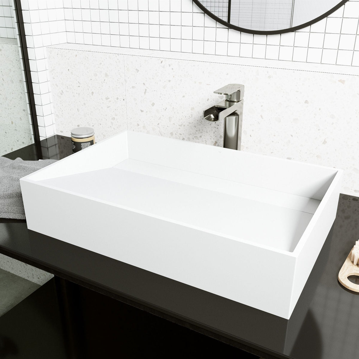 Starr Modern 23x15-in Deep White Bathroom Sink/Basin with Rectangular Vessel