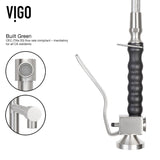 Zurich Single Handle Pull Down Spray Kitchen Faucet, Stainless Steel