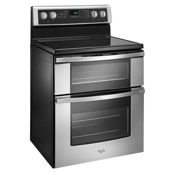 Whirlpool 30 in 6.7 cu ft. Stainless Steel Electric Double Oven Range with True European Convection Y9002