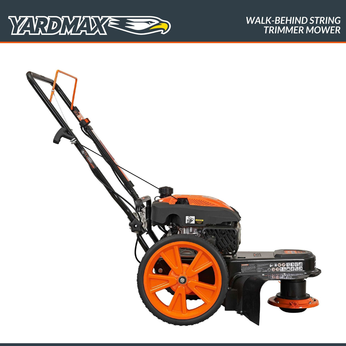 Yardmax 22 in. 170cc Gas Walk Behind String Trimmer Mower